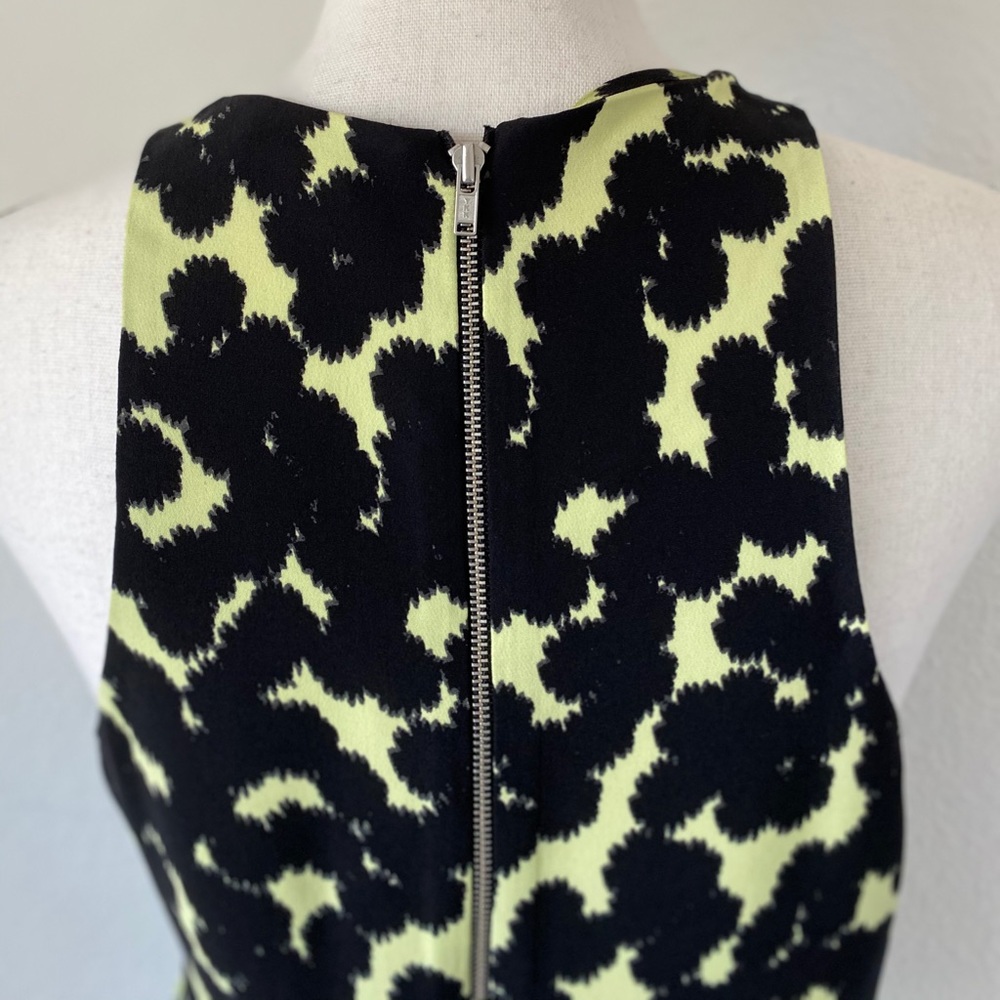 A.L.C. Yellow & Black Silk Sleeveless Top / Size 4 - Picture 7 of 9